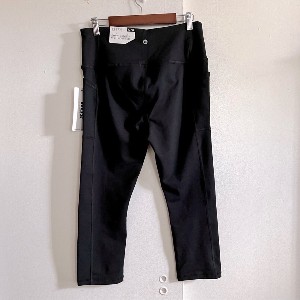 New RBX Live Life Active Capri Length High Waisted leggings w phone pocket H23 - Picture 4 of 5